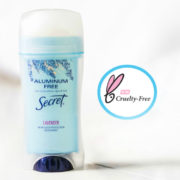 Дезодоранты Secret больше не тестируются на животных